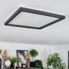 Xarel Plafoniera, Panel LED Nero, 1-Luce