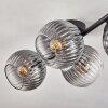 Koyoto Plafoniera, Lampada a sfera Chiaro, Grigio fumo, 4-Luci