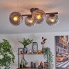 Koyoto Plafoniera, Lampada a sfera Chiaro, Grigio fumo, 4-Luci