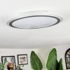 Arima Plafoniera LED Grigio, Bianco, 1-Luce