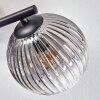 Koyoto Plafoniera, Lampada a sfera Chiaro, Grigio fumo, 3-Luci