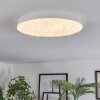 Mentque Plafoniera LED Bianco, 1-Luce