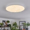 Mentque Plafoniera LED Bianco, 1-Luce