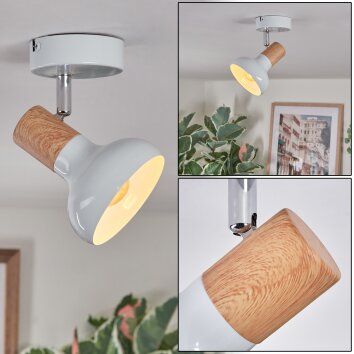 Alyra Plafoniera, Faretto da soffitto Bianco, 1-Luce