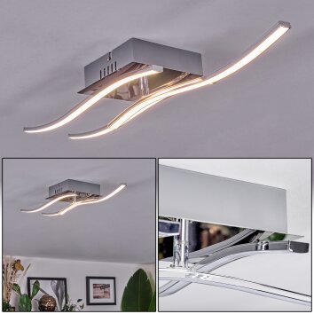 Biskopstorp Plafoniera LED Cromo, 3-Luci
