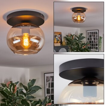 Apedo Plafoniera, Lampada a sfera Ambrato, 1-Luce