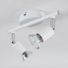 Gjedso Plafoniera, Faretto da soffitto LED Cromo, Bianco, 2-Luci