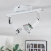 Gjedso Plafoniera, Faretto da soffitto LED Cromo, Bianco, 2-Luci