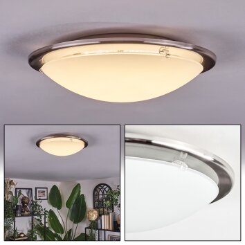 Brena Plafoniera LED Nichel opaco, 1-Luce