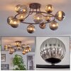 Chehalis Plafoniera, Lampada a sfera 76 cm Grigio fumo, 12-Luci