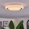 Kaas Plafoniera LED Nero, Bianco, 1-Luce