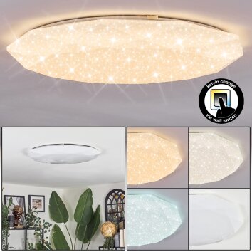 Arzel Plafoniera LED Bianco, 1-Luce