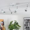 Gjedso Plafoniera, Faretto da soffitto LED Cromo, Bianco, 4-Luci