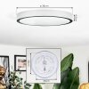 Kelan Plafoniera LED Argento, 1-Luce