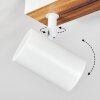 Gesteira Plafoniera, Faretto da soffitto Aspetto del legno, Bianco, 2-Luci