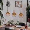 Grovsta Lampadario a sospensione, Lampada a sfera, Lampada a sospensione Oro, Nero, 3-Luci