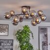 Chehalis Plafoniera, Lampada a sfera 76 cm Cromo, Grigio fumo, 12-Luci
