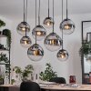 Gastor Lampadario a sospensione, Lampada a sfera, Lampada a sospensione Chiaro, Grigio fumo, 8-Luci