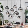 Gastor Lampadario a sospensione, Lampada a sfera, Lampada a sospensione Chiaro, Grigio fumo, 8-Luci