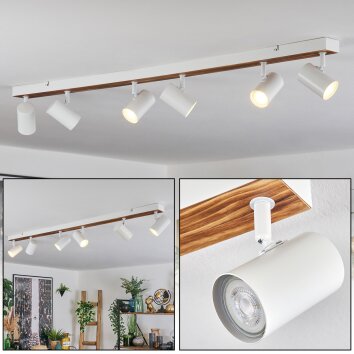 Gesteira Plafoniera, Faretto da soffitto Écru, Bianco, 6-Luci