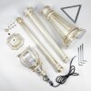 Lentua Lampione multibraccia, Illuminazione viale Oro, Bianco, 1-Luce