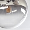 Chehalis Plafoniera, Lampada a sfera 76 cm Chiaro, Grigio fumo, 12-Luci