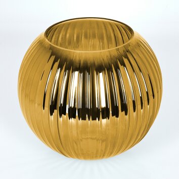 Paralume in vetro  Koyoto Vetro di ricambio, pezzo di ricambio 20 cm Oro