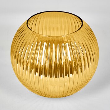 Paralume in vetro Koyoto Vetro di ricambio, pezzo di ricambio 25 cm Oro Paralume in vetro Koyoto Vetro di ricambio, pezzo di ricambio 25 cm Oro