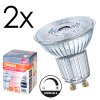 Illuminazione Osram GU10 LED 4.5 Watt Bianco neutro dimmerabile 350 Lumen