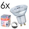 Illuminazione Osram GU10 LED 4.5 Watt Bianco neutro dimmerabile 350 Lumen