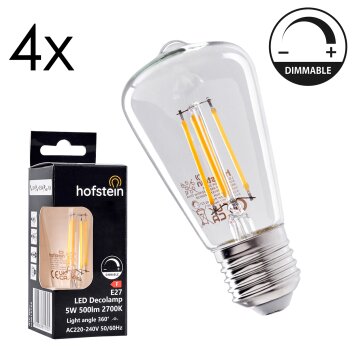 E27 LED 5 Watt Bianco caldo dimmerabile 500 Lumen