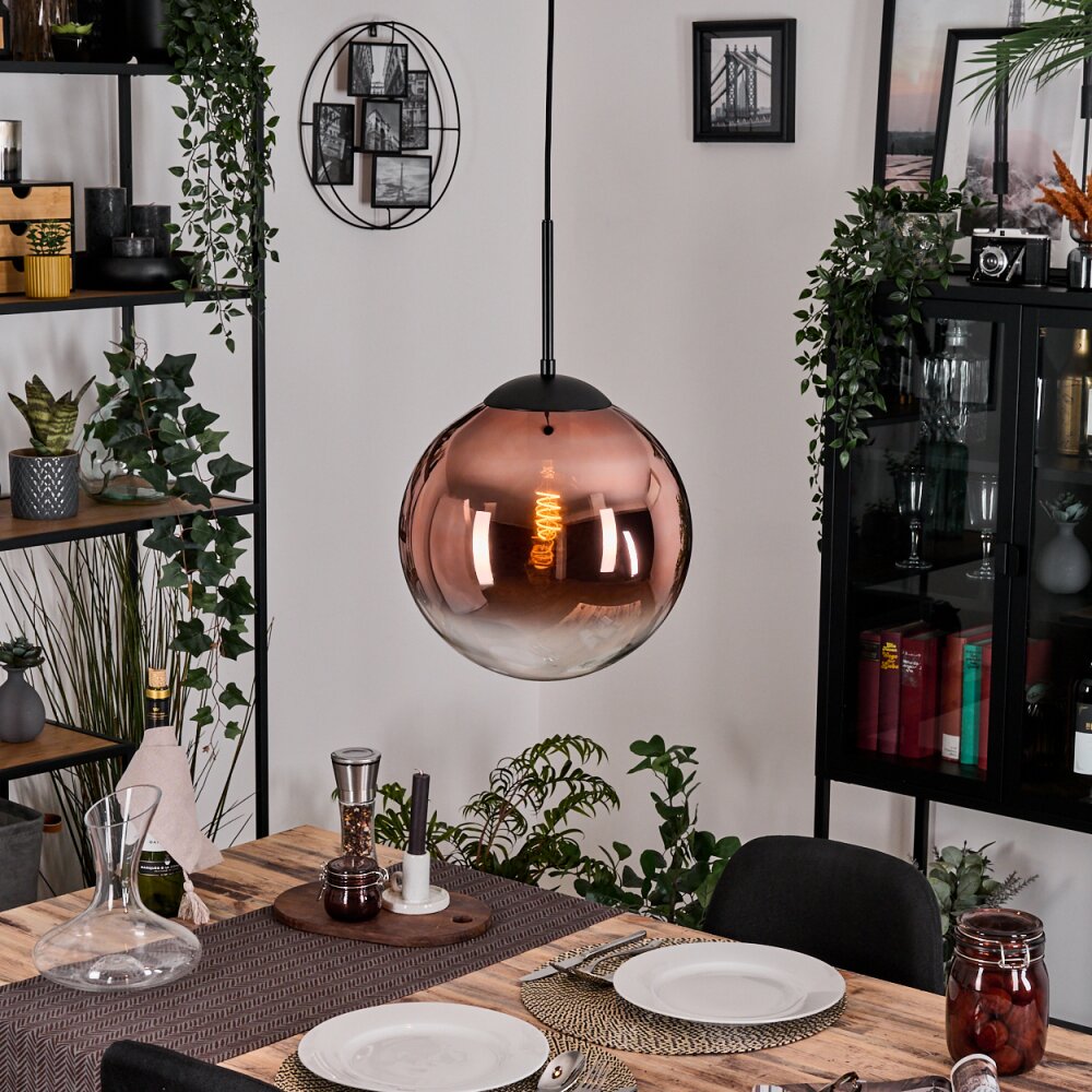 Gastor Lampadario a sospensione, Lampada a sfera, Lampada a sospensione 30 cm Chiaro, Ramato, 1-Luce main product photo