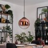 Gastor Lampadario a sospensione, Lampada a sfera, Lampada a sospensione 30 cm Chiaro, Ramato, 1-Luce