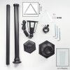 Loria Lampione multibraccia, Illuminazione viale Nero, 1-Luce