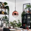 Gastor Lampadario a sospensione, Lampada a sfera, Lampada a sospensione Chiaro, Ramato, 1-Luce