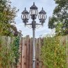 Lentua Lampione multibraccia, Illuminazione viale Nero, Argento, 3-Luci