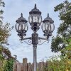 Lentua Lampione multibraccia, Illuminazione viale Nero, Argento, 3-Luci