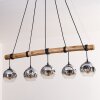 Ripoll Lampadario a sospensione, Lampada a sfera, Lampada a sospensione Cromo, Grigio fumo, 5-Luci