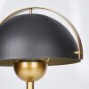 Lampada a forma di fungo  Guttsta Lampada da tavolo Oro, Nero, 1-Luce