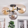 Gastor Plafoniera, Lampada a sfera 42 cm Oro, Nero, 3-Luci
