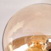 Gastor Plafoniera, Lampada a sfera 42 cm Oro, Nero, 3-Luci