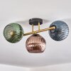 Koyoto Plafoniera, Lampada a sfera 30 cm Oro, Nero, 3-Luci