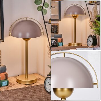 Stile fungo  Guttsta Lampada da tavolo Oro, 1-Luce