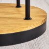 Koyoto Lampada da terra 30 cm Legno scuro, Nero, 3-Luci