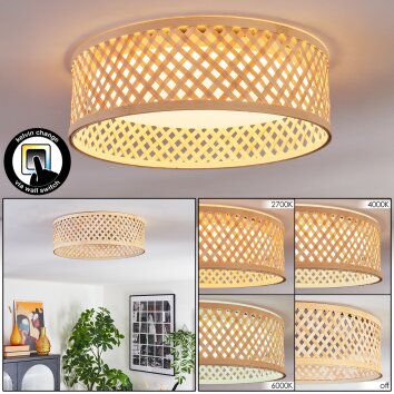 Barroco Plafoniera LED Écru, Bianco, 1-Luce