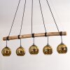 Koyoto Lampadario a sospensione, Lampada a sfera, Lampada a sospensione Écru, Nero, 5-Luci