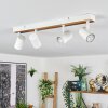 Gesteira Plafoniera, Faretto da soffitto Écru, Bianco, 4-Luci