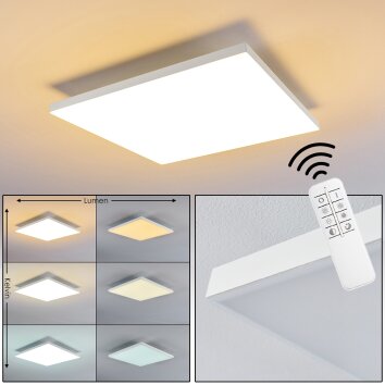 Salmi Plafoniera LED Bianco, 1-Luce