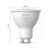 Philips Hue White LED GU10 5,2 Watt 2700 Kelvin 400 Lumen