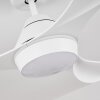 Follseland ventilatore da soffitto LED Bianco, 1-Luce, Telecomando